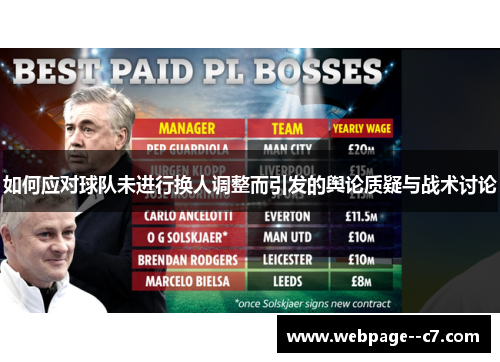 如何应对球队未进行换人调整而引发的舆论质疑与战术讨论 如何应对球队未进行换人调整而引发的舆论质疑与战术讨论